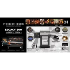 Barbecue à Pellets LG800FL Legacy LOUISIANA -Gril Cuisine Boutique barbecue a pellets lg800fl louisiana 6