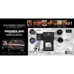 Barbecue à Pellets LG800FP LOUISIANA -Gril Cuisine Boutique barbecue a pellets lg800fp louisiana 5