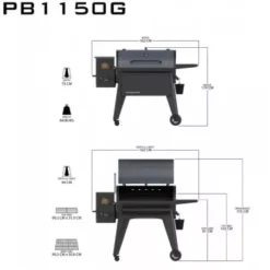Barbecue à Pellets Navigator 1150 PIT BOSS -Gril Cuisine Boutique barbecue a pellets navigator 1150g 4