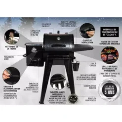 Barbecue à Pellets Navigator 550g PIT BOSS -Gril Cuisine Boutique barbecue a pellets navigator 550g 3