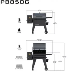 Barbecue à Pellets Navigator 850 PIT BOSS -Gril Cuisine Boutique barbecue a pellets navigator 850g 2