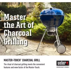 Barbecue Charbon Master-Touch Gbs 5750 - Ocean Blue - WEBER -Gril Cuisine Boutique barbecue charbon master touch gbs 5750 57 cm ocean blue 2