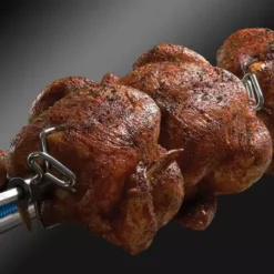 Barbecue Gaz Crown 480 Avec Tablettes Acier Rabattables Et Rôtissoire BROIL KING -Gril Cuisine Boutique barbecue gaz crown 480 avec rotissoire broil king 3