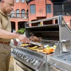 Napoleon Barbecue Gaz Prestige Pro 665 5 Brûleurs + Sizzle Lateral + Brûleur Arriere + Fumoir + Rôtissoire -Gril Cuisine Boutique barbecue gaz prestige pro 665 5 bruleurs sizzle lateral bruleur arriere fumoir 3