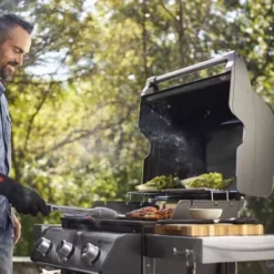 Barbecue Gaz Spirit E-315 Mix Plancha - Black - WEBER -Gril Cuisine Boutique barbecue gaz spirit e 315 avec plancha 3
