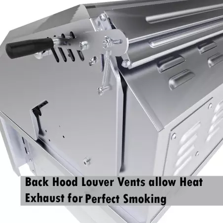 Barbecue Encastrable Hybride Charbon De Bois Et Gaz 30" - 76cm - SUNSTONE 3 Barbecue Encastrable Hybride Charbon De Bois Et Gaz 30" - 76cm - SUNSTONE – Image 3