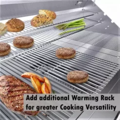 Barbecue Encastrable Hybride Charbon De Bois & Gaz 42" - 106cm - SUNSTONE -Gril Cuisine Boutique barbecue hybride gaz charbon de bois 76cm 6