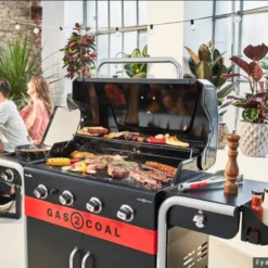 Barbecue Hybride Gaz & Charbon Gas2Coal 440 2.0 4 Brûleurs -Gril Cuisine Boutique barbecue hybride gaz charbon gas2coal 20 4 bruleurs 2