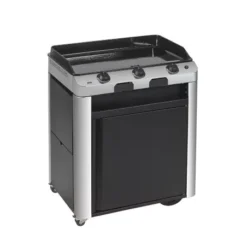 Chariot Plancha Fusion 75 Noir / Inox 2024 - ENO -Gril Cuisine Boutique chariot ferme 2023 pour plancha fusion 75 noir inox eno 2