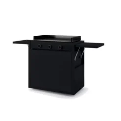 Chariot Plancha Modern 75 Acier Noir Fermé - FORGE ADOUR