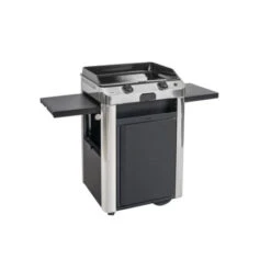 Combo Plancha Gaz Fusion 60 Acier Noir & Inox Sur Chariot - ENO