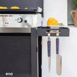 Combo Plancha Gaz Initial 65 + Chariot Acier Noir - ENO -Gril Cuisine Boutique combo plancha gaz initial 65 chariot acier noir 3