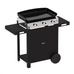 Combo Plancha Gaz Initial 65 + Chariot Acier Noir - ENO -Gril Cuisine Boutique combo plancha gaz initial 65 chariot acier noir 5