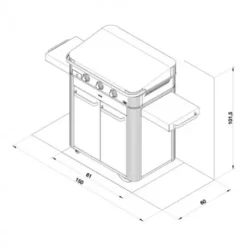 Combo Plancha Enosign Gaz 80 Inox 2023 Avec Capot Inox - ENO -Gril Cuisine Boutique pack combo plancha enosign gaz 80 inox 5