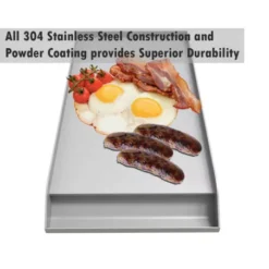 Plancha Inox Pour Barbecue Encastrable Hybride 42" Sunstone -Gril Cuisine Boutique plancha pour barbecue encastrable hybride 40 sunstone 2