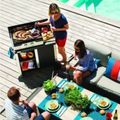 Plancha Gaz Signature Allure 260 Duo Acier/Inox -Gril Cuisine Boutique plancha signature allure 260 duo acier inox 2